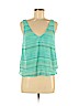 Candie's 100% Polyester Teal Sleeveless Blouse Size M - photo 1