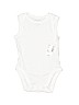 The Children's Place Outlet 100% Cotton Solid White Short Sleeve Onesie Size 3-6 mo - photo 1