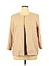 Alfred Dunner 100% Polyester Tan Jacket Size 16 - photo 1