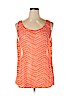 Old Navy 100% Polyester Orange Sleeveless Blouse Size XL - photo 1
