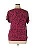 INC International Concepts 100% Rayon Pink Short Sleeve Top Size 1X - photo 2