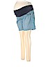 Old Navy - Maternity Blue Denim Shorts Size L - photo 1