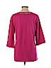 Quacker Factory 100% Cotton Pink 3/4 Sleeve Top Size M - photo 2