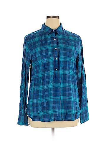J. Crew Factory Store Long Sleeve Button-Down Shirt (view 1)