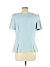 David Warren Blue Short Sleeve Blouse Size 14 - photo 2