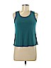 Eileen Fisher 100% Silk Teal Sleeveless Silk Top Size XS - photo 1
