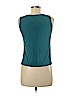 Eileen Fisher 100% Silk Teal Sleeveless Silk Top Size XS - photo 2