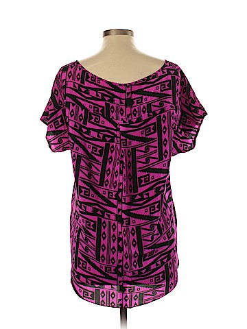 Amanda Uprichard Short Sleeve Silk Top (view 2)