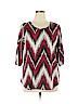 Star Vixen Burgundy 3/4 Sleeve Top Size XL - photo 1