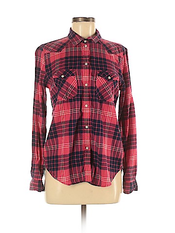 American Eagle Outfitters Long Sleeve Button-Down Shirt (view 1)