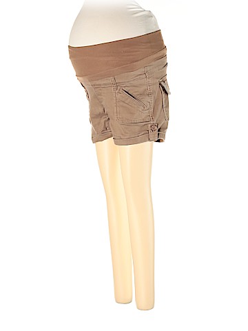 Bella Vida Maternity Khaki Shorts (view 1)