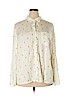 BeachLunchLounge 100% Viscose Ivory Long Sleeve Button-Down Shirt Size 2X - photo 1
