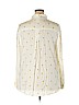 BeachLunchLounge 100% Viscose Ivory Long Sleeve Button-Down Shirt Size 2X - photo 2