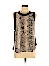 Elizabeth and James 100% Silk Black Sleeveless Silk Top Size M - photo 1