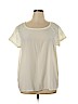 Old Navy 100% Polyester Ivory Short Sleeve Blouse Size XL - photo 1