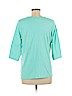 Quacker Factory Blue 3/4 Sleeve Top Size M - photo 2