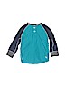 Baby Gap 100% Cotton Blue Long Sleeve Henley Size 2 - photo 1
