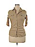 Almost Famous 100% Cotton Tan 3/4 Sleeve Button-Down Shirt Size XL - photo 1