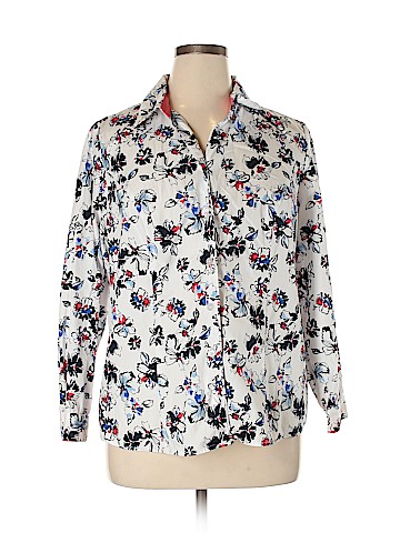 Cj Banks Long Sleeve Button-Down Shirt (view 1)