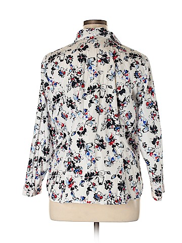 Cj Banks Long Sleeve Button-Down Shirt (view 2)