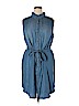 Ana Vu 100% Lyocell Blue Casual Dress Size 1X - photo 1