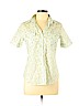 Barneys New York 100% Cotton Green Short Sleeve Button-Down Shirt Size L - photo 1