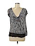 Ella Moss 100% Rayon Black Short Sleeve Top Size S - photo 1
