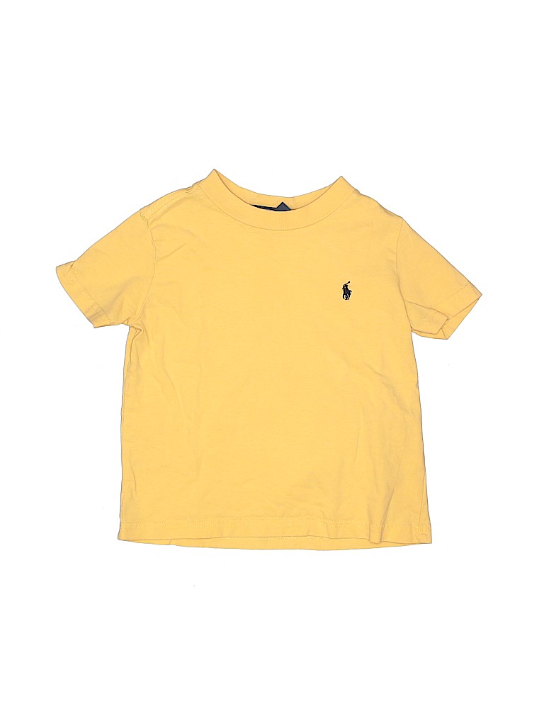 Polo by Ralph Lauren 100% Cotton Yellow Short Sleeve T-Shirt Size 2T - photo 1