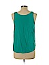 Mossimo Supply Co. 100% Polyester Teal Sleeveless Blouse Size L - photo 2
