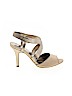 Tahari 100% Leather Gold Heels Size 8 - photo 1