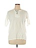 Assorted Brands White Short Sleeve Blouse Size XL - photo 1