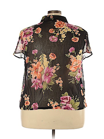 Jones New York Sport Short Sleeve Silk Top (view 2)