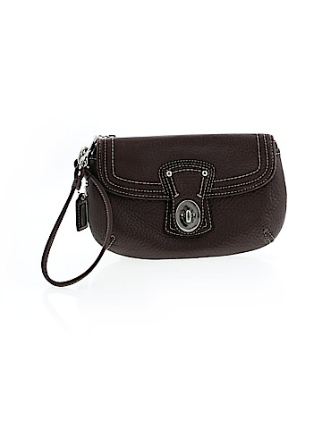 Coach Factory Leather Wristlet (view 1)