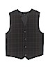 George 100% Polyester Black Tuxedo Vest Size 8 - photo 1