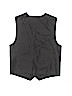 George 100% Polyester Black Tuxedo Vest Size 8 - photo 2