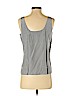 Linda Allard Ellen Tracy 100% Silk Gray Sleeveless Silk Top Size 4 - photo 2