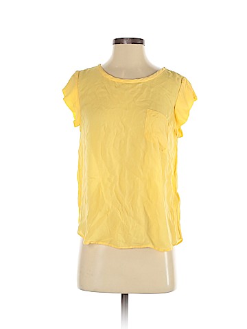 Joie Short Sleeve Silk Top (view 1)