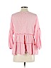 Lucky Brand 100% Cotton Pink 3/4 Sleeve Blouse Size S - photo 2