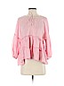 Lucky Brand 100% Cotton Pink 3/4 Sleeve Blouse Size S - photo 1