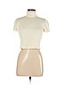 Alice + Olivia Ivory Short Sleeve Blouse Size 6 - photo 1