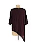 IRO 100% Linen Burgundy Short Sleeve Top Size Med (2) - photo 2