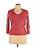 Lillie Rubin Pink Long Sleeve Top Size XL - photo 1