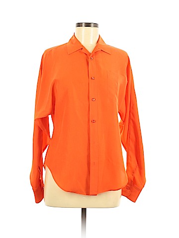 Ralph Lauren Collection Long Sleeve Silk Top (view 1)