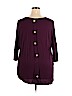 Unbranded Purple 3/4 Sleeve Top Size 3X - photo 2