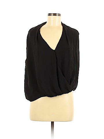 Haute Hippie Short Sleeve Silk Top (view 1)