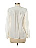 Ann Taylor LOFT 100% Rayon White Long Sleeve Button-Down Shirt Size S (petite) - photo 2