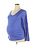 Isabel Maternity Blue Long Sleeve T-Shirt Size XXL - photo 1