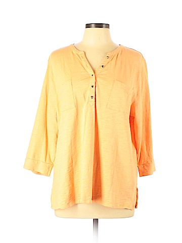 Chico's 3/4 Sleeve Henley (view 1)