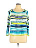 Jones New York Sport Blue 3/4 Sleeve Top Size XL - photo 1