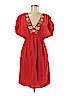 Trina Turk 100% Silk Red Casual Dress Size 4 - photo 1